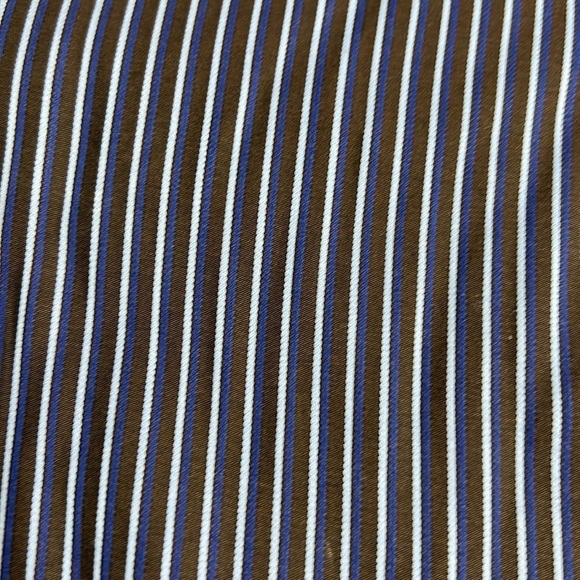 Harry Rosen Made in Italy  Men's Striped Button Down Dress Shirt - Picture 3 of 9